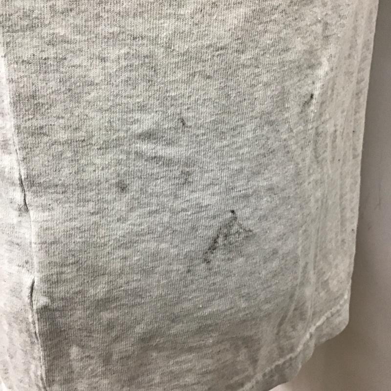 カーハート Carhartt カットソー 半袖 半袖カットソー プリントTシャツ ヘンリーネックカットソー XL ロゴ、文字 灰 / グレー /  メンズ USED 古着 中古 10119932