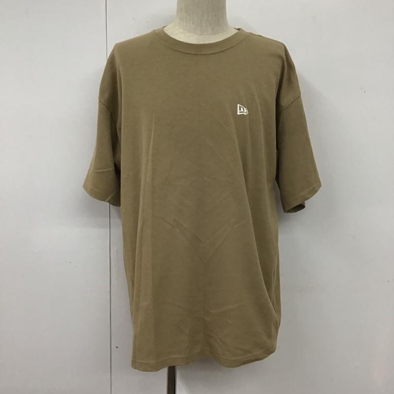 ニューエラ NEW ERA Tシャツ 半袖 L ロゴ、文字 X プリント 茶 / ブラウン /  メンズ USED 古着 中古 10107993