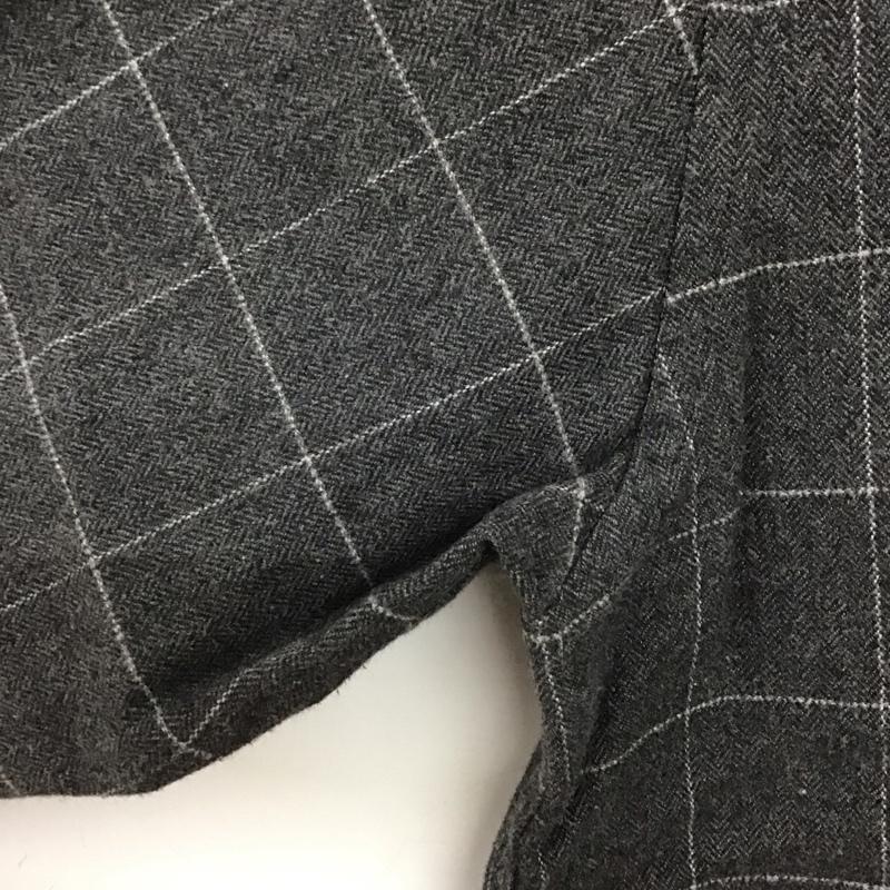 ランバン LANVIN シャツ、ブラウス 長袖 長袖シャツ チェックシャツ カラーシャツ L チェック 灰 / グレー /  メンズ USED 古着 中古 10128650