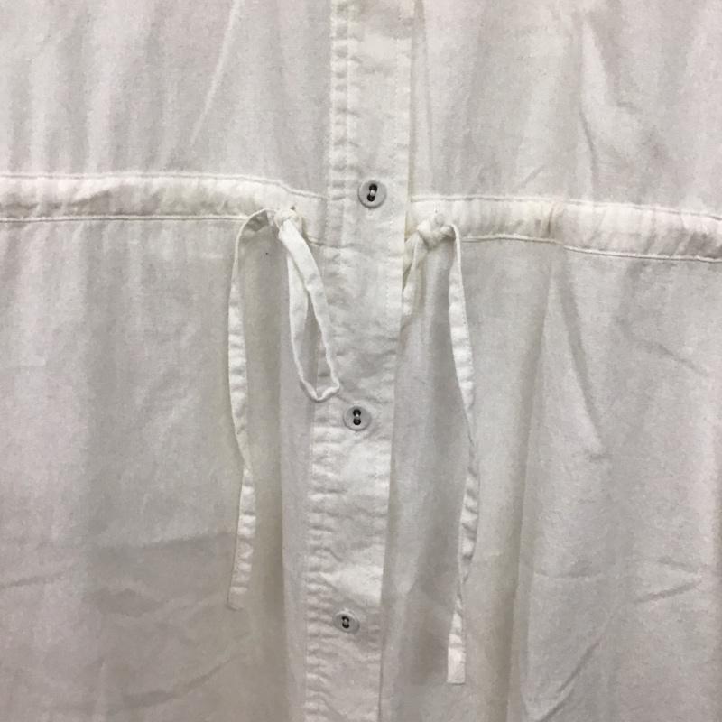 サマンサモスモス Samansa Mos2 ワンピース ロングスカート 1102291 シャツワンピース 長袖 ドロスト FREE 無地 白 / ホワイト /  レディース USED 古着 中古 10146509