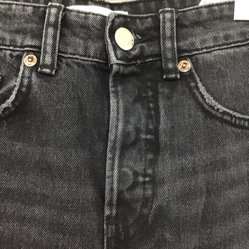 ザラ ZARA パンツ デニム、ジーンズ 2569 264 922 ハイライズ ストレート 無地 黒 / ブラック /  レディース USED 古着 中古 10111533