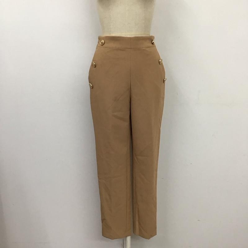 ザラ ZARA パンツ スラックス スラックスパンツ ワイドパンツ カジュアルパンツ XS 無地 ベージュ / ベージュ /  レディース USED 古着 中古 10118517