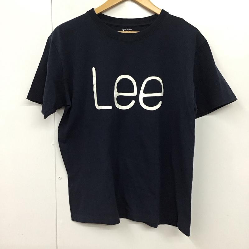 リー Lee Tシャツ 半袖 半袖カットソー プリントTシャツ クルーネックカットソー M プリント 紺 / ネイビー /  メンズ USED 古着 中古 10130929