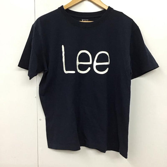 リー Lee Tシャツ 半袖 半袖カットソー プリントTシャツ クルーネックカットソー M プリント 紺 / ネイビー /  メンズ USED 古着 中古 10130929