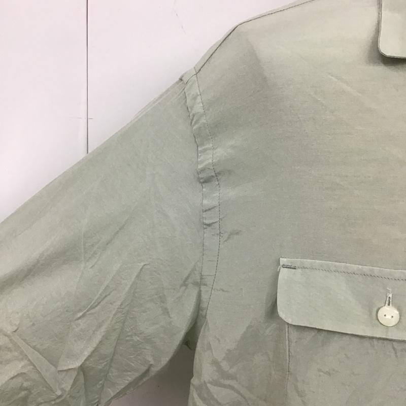 ブフト bukht シャツ、ブラウス 長袖 BV-926215 M 無地 薄緑 / ライトグリーン /  メンズ USED 古着 中古 10105755