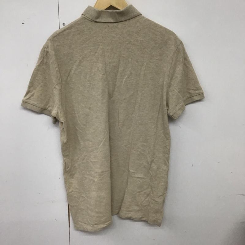 ポロラルフローレン POLO RALPH LAUREN ポロシャツ 半袖 半袖ポロシャツ カラーシャツ 半袖カットソー L ロゴ、文字 ベージュ / ベージュ /  メンズ USED 古着 中古 10140120