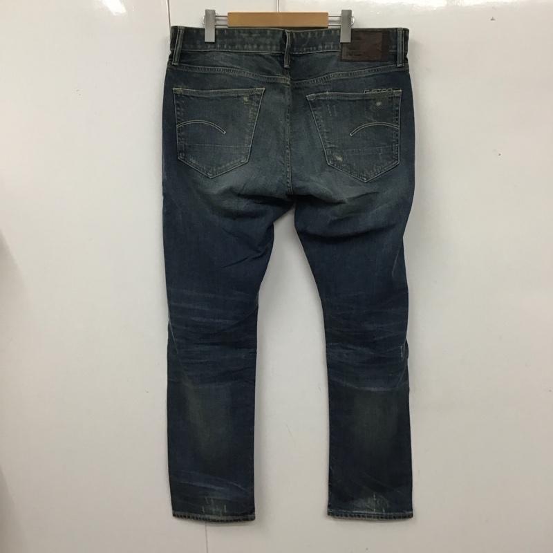ジースターロゥ G-STAR RAW パンツ デニム、ジーンズ デニムパンツ スリムパンツ ストレッチパンツ ジーンズ 36 ダメージ加工 インディゴ / インディゴ /  メンズ USED 古着 中古 10119469