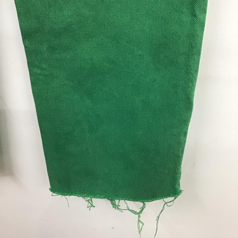 ザラ ZARA パンツ デニム、ジーンズ 32インチ 無地 緑 / グリーン /  レディース USED 古着 中古 10130397