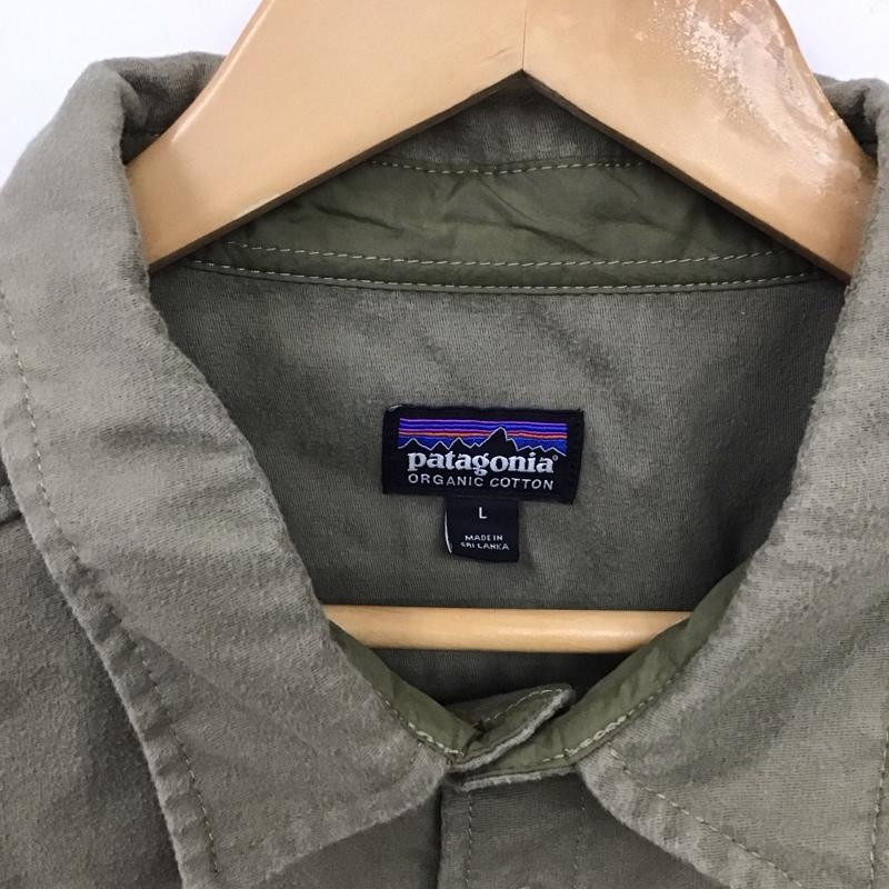 パタゴニア patagonia シャツ、ブラウス 長袖 53725fa19 長袖シャツ カラーシャツ L 無地 ベージュ / ベージュ /  メンズ USED 古着 中古 10134695