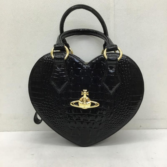 ヴィヴィアンウエストウッド Vivienne Westwood ハンドバッグ ハンドバッグ vivienne westwood×ANGLOMANIA ロゴ、文字 X  黒 / ブラック / X 金 / ゴールド /  レディース USED 古着 中古 10129681