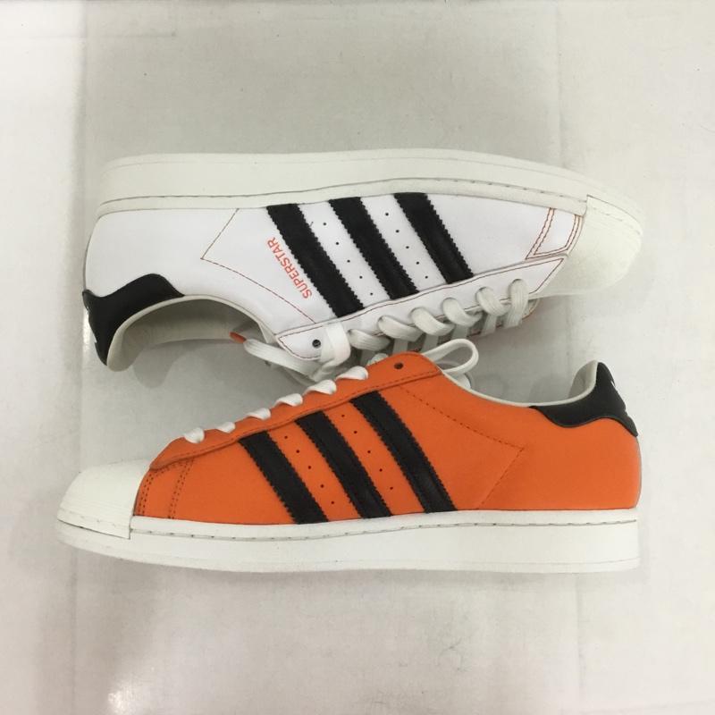 アディダス adidas スニーカー スニーカー FW6363 SIZE? Superstar 27.5cm 27.5cm ロゴ、文字 白 / ホワイト / X 黒 / ブラック / X 橙 / オレンジ /  メンズ USED 古着 中古 10139953