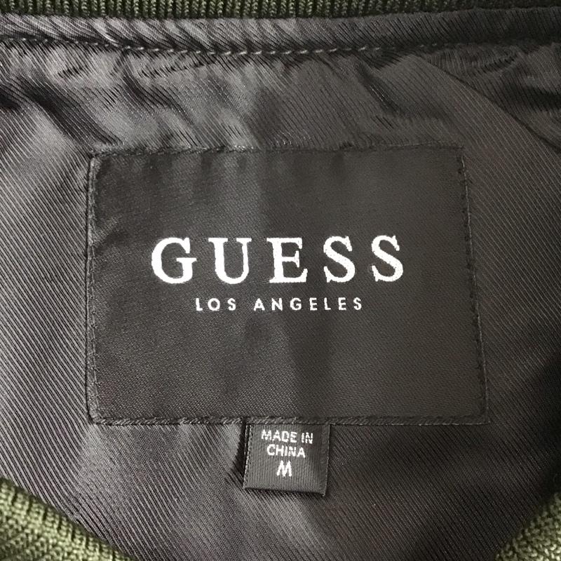 ゲス Guess ジャケット、上着 ジャンパー、ブルゾン ジップアップジャケット フリースアウター カジュアルジャケット ラグラン M 無地 カーキ / カーキ /  メンズ USED 古着 中古 10107772