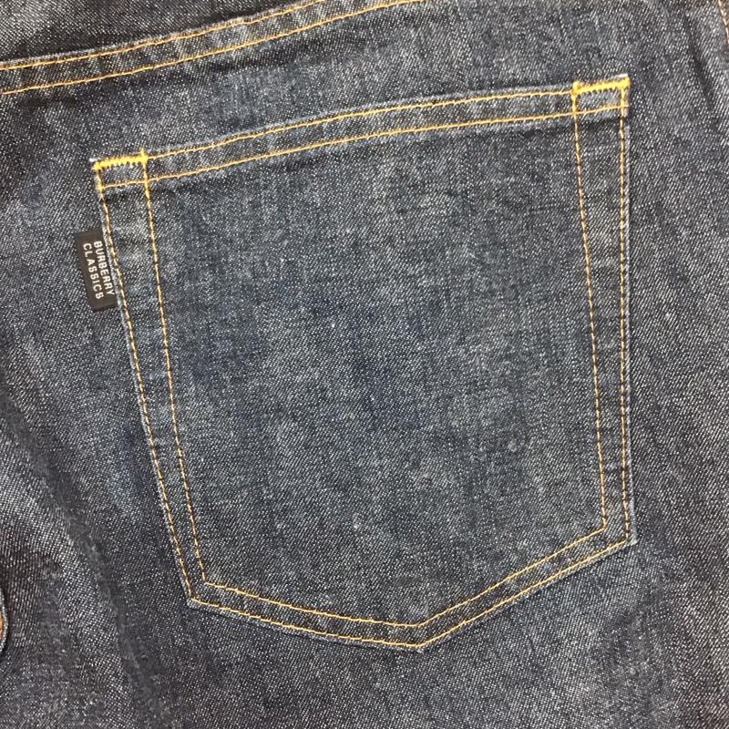 バーバリーロンドン Burberry London パンツ デニム、ジーンズ デニムパンツ ストレートパンツ ワイドパンツ カジュアルパンツ 無地 インディゴ / インディゴ /  メンズ USED 古着 中古 10119951