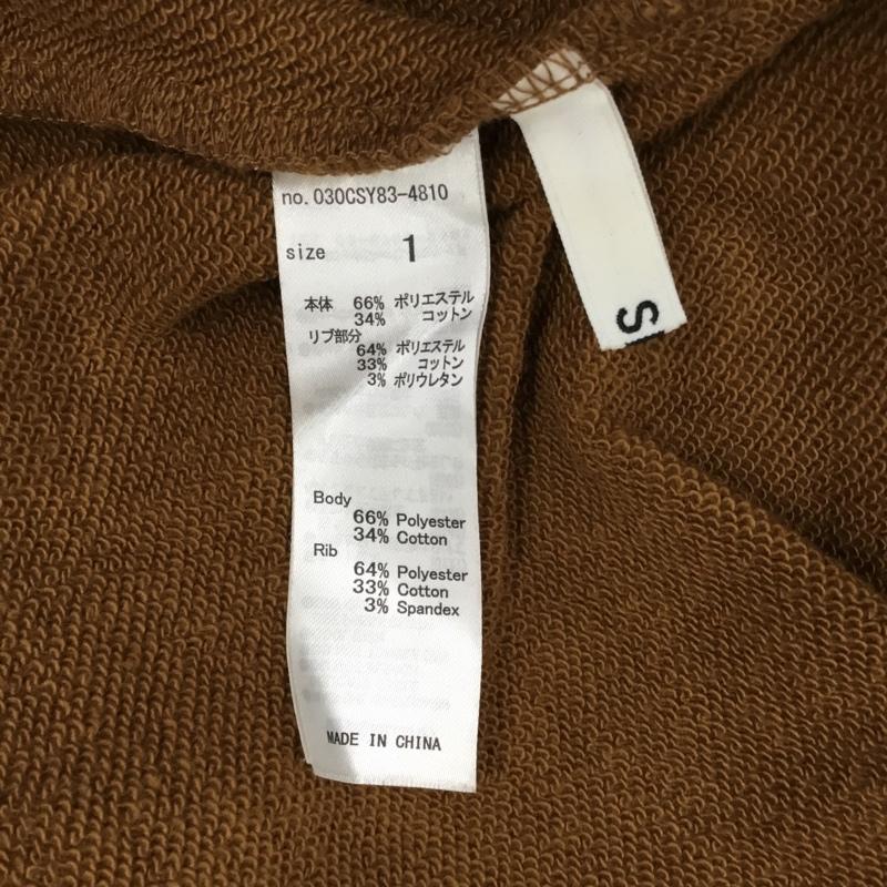 スライ SLY ワンピース ミニスカート 030CSY83-4810 スウェットタックミニワンピース 1 無地 キャメル / キャメル /  レディース USED 古着 中古 10107475