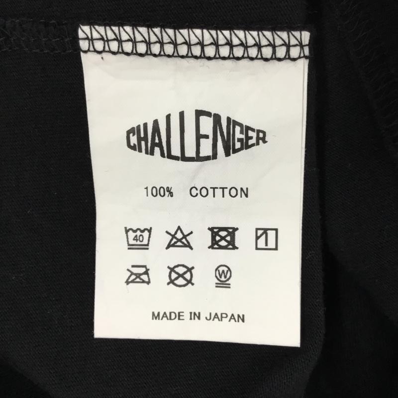 チャレンジャー CHALLENGER Tシャツ 半袖 半袖カットソー プリントTシャツ クルーネックカットソー L プリント 黒 / ブラック /  メンズ USED 古着 中古 10112207