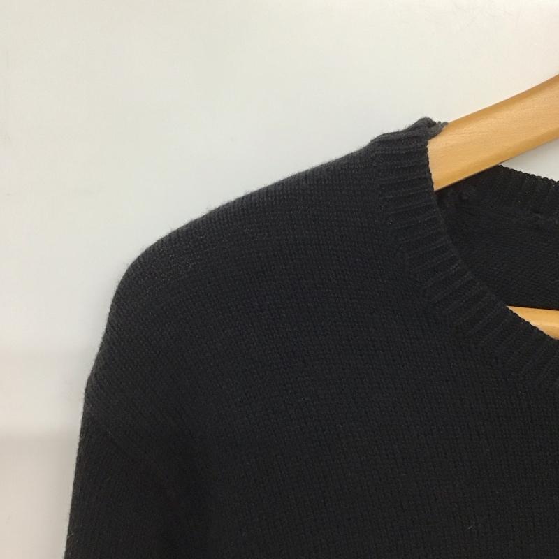 アルマーニエクスチェンジ A/X ARMANIEXCHANGE ニット、セーター 長袖 長袖ニットカットソー クルーネック セーター S ロゴ、文字 黒 / ブラック /  メンズ USED 古着 中古 10142971
