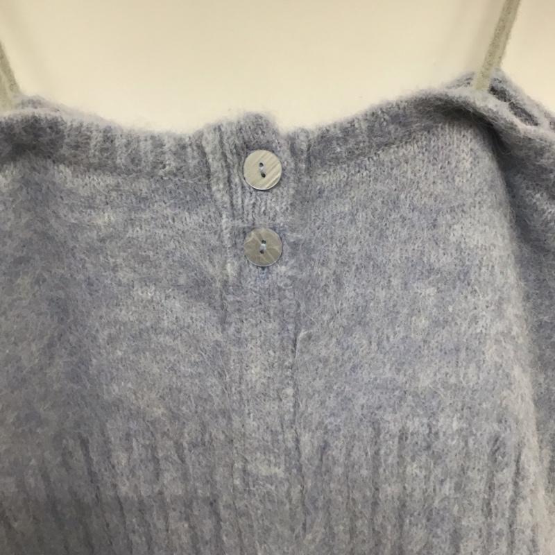 リリー ブラウン Lily Brown キャミソール キャミソール lwnt235809 ニットビスチェ ONE SIZE 無地 青 / ブルー /  レディース USED 古着 中古 10143008