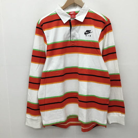 ナイキ NIKE カットソー 長袖 CQ8019-103 L ボーダー柄 赤 / レッド /  メンズ USED 古着 中古 10138862