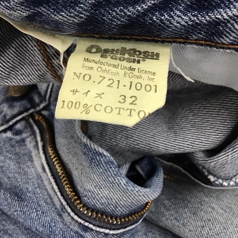 オシュコシュ OSHKOSH パンツ デニム、ジーンズ デニムパンツ ワイドパンツ カジュアルパンツ 32インチ 無地 インディゴ / インディゴ /  メンズ USED 古着 中古 10129274