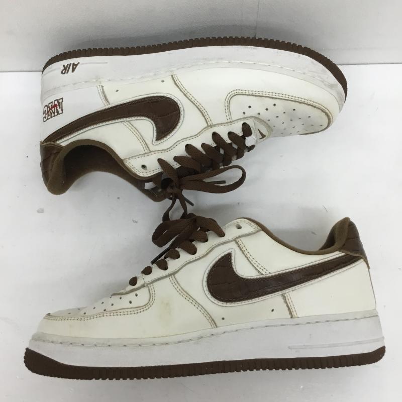 ナイキ NIKE スニーカー スニーカー 2003年製 NIKE AIR FORCE 1 NYC 26.0cm ロゴ、文字 白 / ホワイト /  メンズ USED 古着 中古 10112275