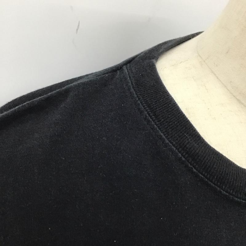古着 USED カットソー 長袖 長袖カットソー クルーネックカットソー ロングスリーブカットソー プリントTシャツ プリント 黒 / ブラック /  メンズ USED 古着 中古 10113634