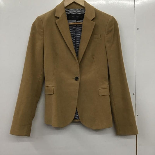 ザラベーシック ZARA BASIC ジャケット、上着 ジャケット、ブレザー ヴェルベットジャケット カジュアルジャケット テーラードジャケット S 無地 ベージュ / ベージュ /  レディース USED 古着 中古 10133013
