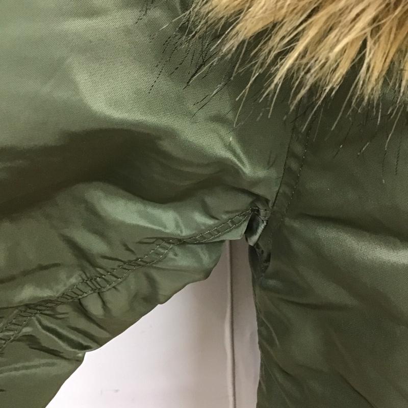 アルファインダストリー Alpha Industries ジャケット、上着 ジャンパー、ブルゾン ジップアップジャケット ジャンパー ジャケット ミリタリージャケット アウター M 無地 カーキ / カーキ /  メンズ USED 古着 中古 10124157