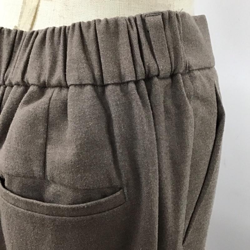 グローバルワーク GLOBAL WORK パンツ スラックス GW521503AD ウツクシルエットストレートパンツ L 無地 茶 / ブラウン /  レディース USED 古着 中古 10122144
