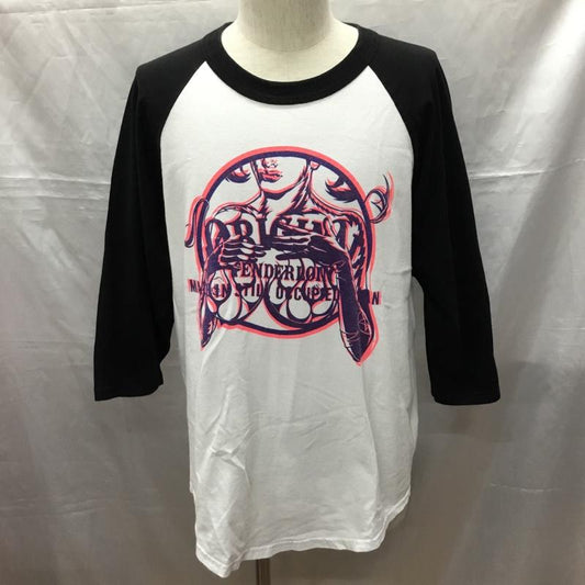 テンダーロイン TENDERLOIN カットソー 長袖 長袖カットソー クルーネックカットソー ロングスリーブカットソー プリントTシャツ L プリント 白 / ホワイト /  メンズ USED 古着 中古 10115160