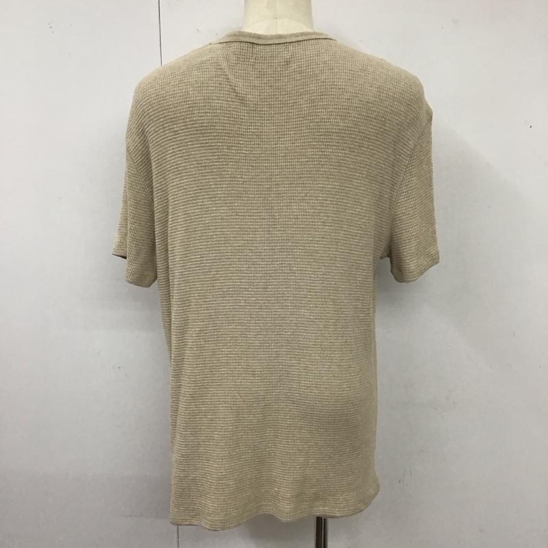 ポロラルフローレン POLO RALPH LAUREN カットソー 半袖 クルーネック サーマル L ワンポイント ベージュ / ベージュ /  メンズ USED 古着 中古 10119824