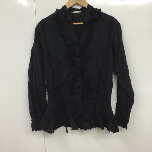 ピンクハウス PINK HOUSE シャツ、ブラウス 長袖 無地 黒 / ブラック /  レディース USED 古着 中古 10131795