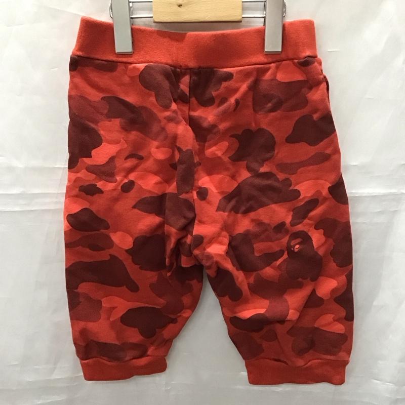 ベイプキッズ BAPEKIDS パンツ ショートパンツ ハーフパンツ ショートパンツ カジュアルパンツ 130cm プリント 赤 / レッド /  ボーイズ USED 古着 中古 10111668