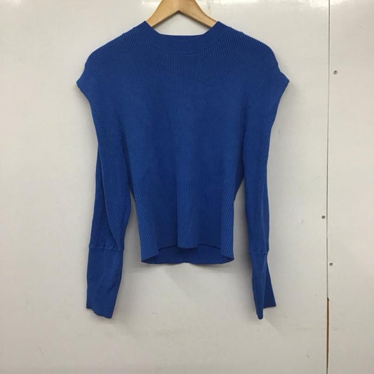 オペークドットクリップ OPAQUE.CLIP ニット、セーター 長袖 M 無地 青 / ブルー /  レディース USED 古着 中古 10140414