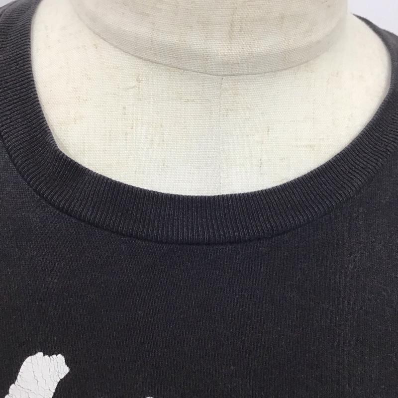 ステューシー STUSSY Tシャツ 半袖 半袖カットソー プリントTシャツ クルーネックカットソー M プリント 黒 / ブラック /  メンズ USED 古着 中古 10125053