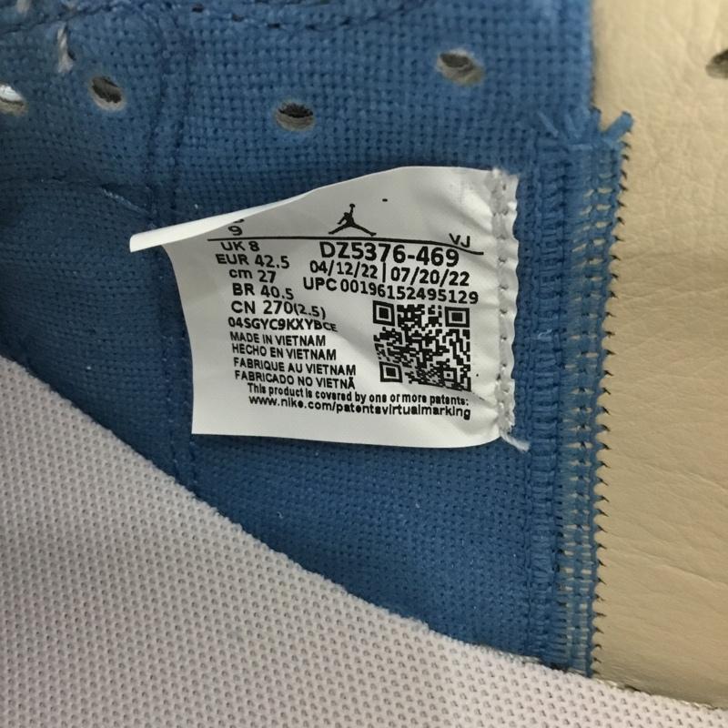 ナイキ NIKE スニーカー スニーカー DZ5376-469 AIR JORDAN 1 LOW SE 27cm 箱有 27.0cm ロゴ、文字 灰 / グレー / X 水色 / ライトブルー /  メンズ USED 古着 中古 10149996
