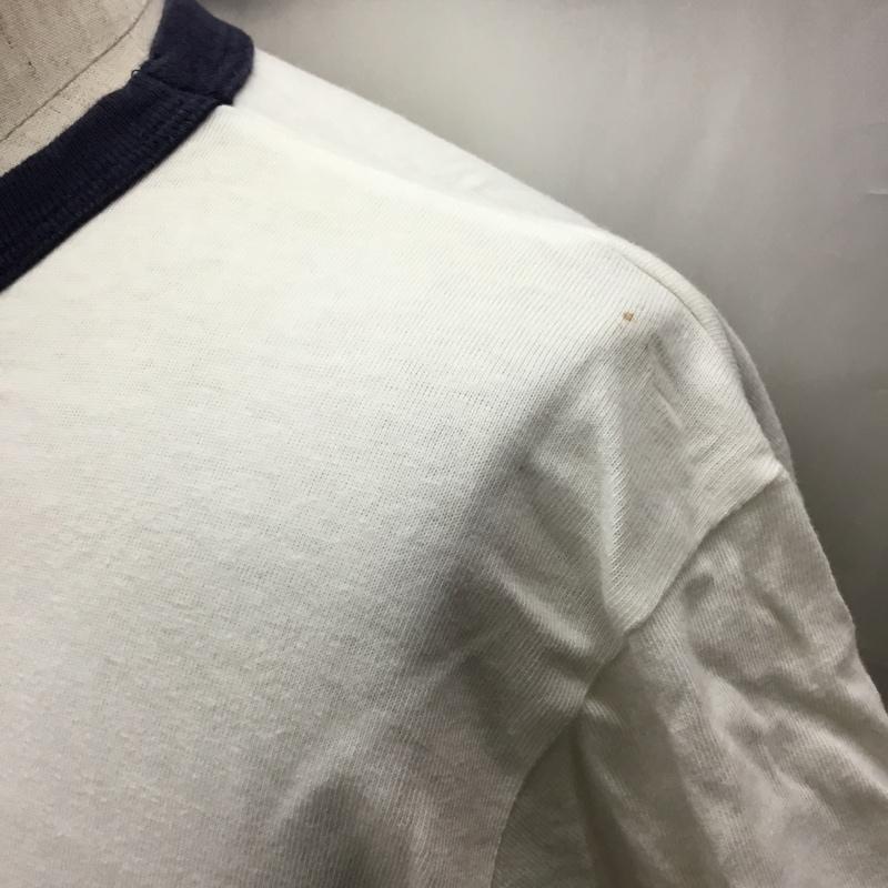 フェローズ Pherrow s Tシャツ 半袖 半袖カットソー プリントTシャツ クルーネックカットソー L プリント 白 / ホワイト /  メンズ USED 古着 中古 10116027