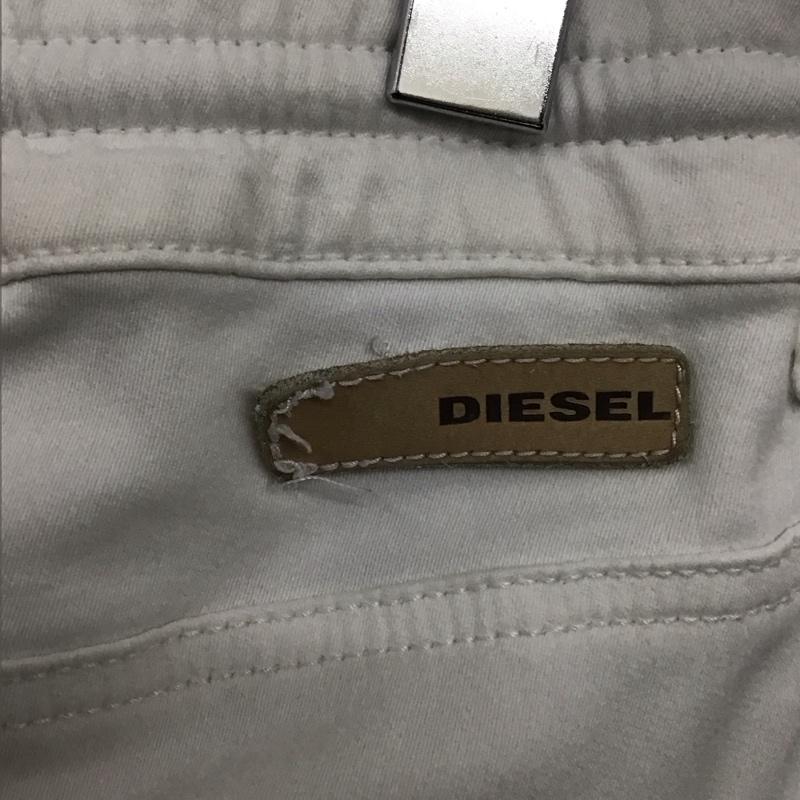 ディーゼル DIESEL パンツ デニム、ジーンズ スリムパンツ ストレッチパンツ カジュアルパンツ 29インチ ダメージ加工 白 / ホワイト /  メンズ USED 古着 中古 10142336