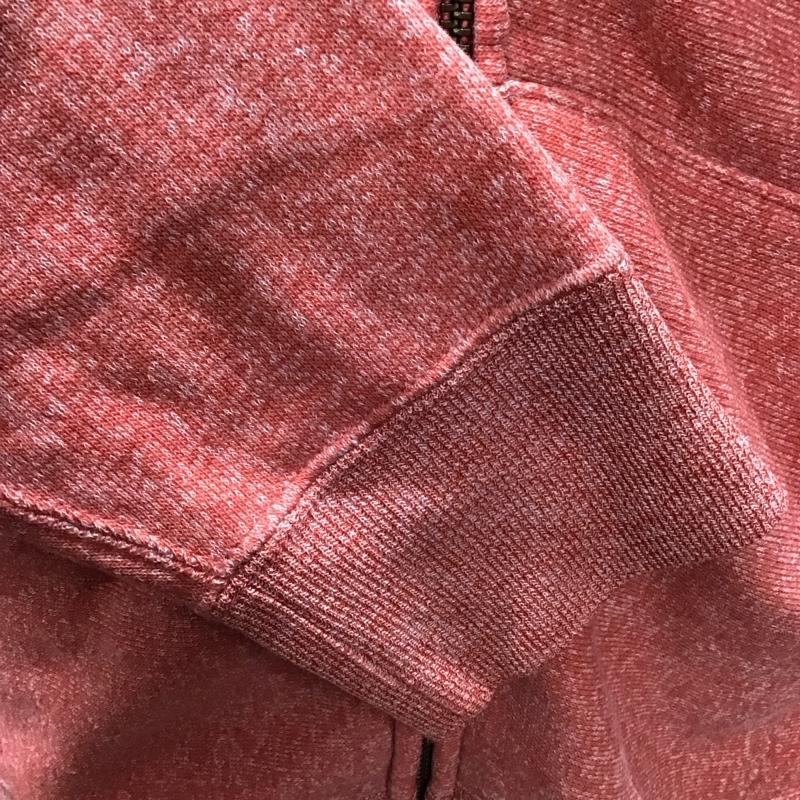 チャンピオン Champion パーカー 長袖 長袖パーカー フード付きパーカー ジップアップパーカートレーナー L 無地 赤 / レッド /  メンズ USED 古着 中古 10113878