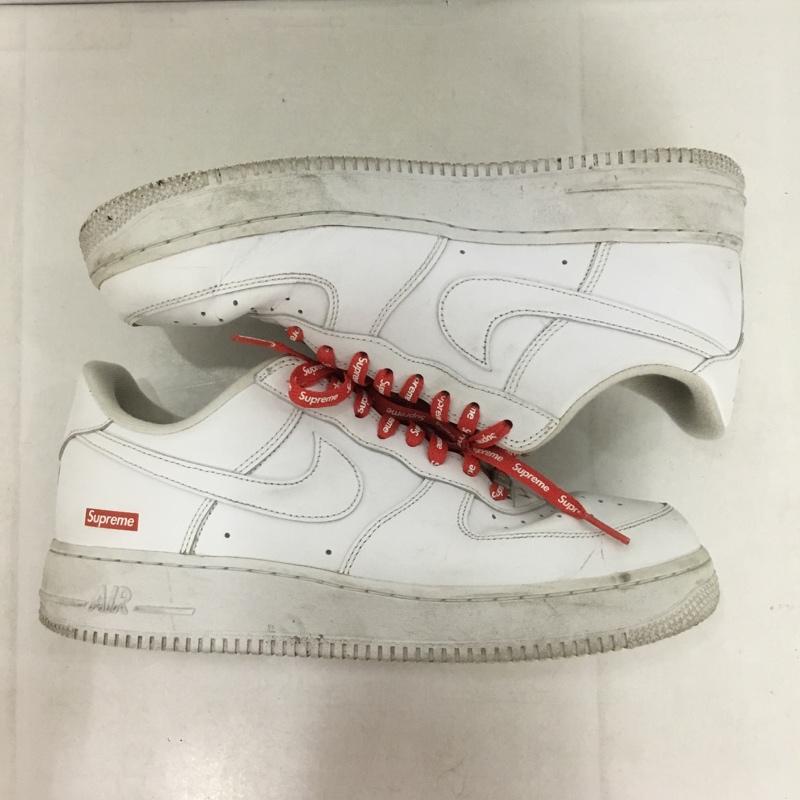 シュプリーム Supreme スニーカー スニーカー CU9225-100 AIR FORCE 1 LOW NIKE 27.5cm 27.5cm ロゴ、文字 白 / ホワイト /  メンズ USED 古着 中古 10140594