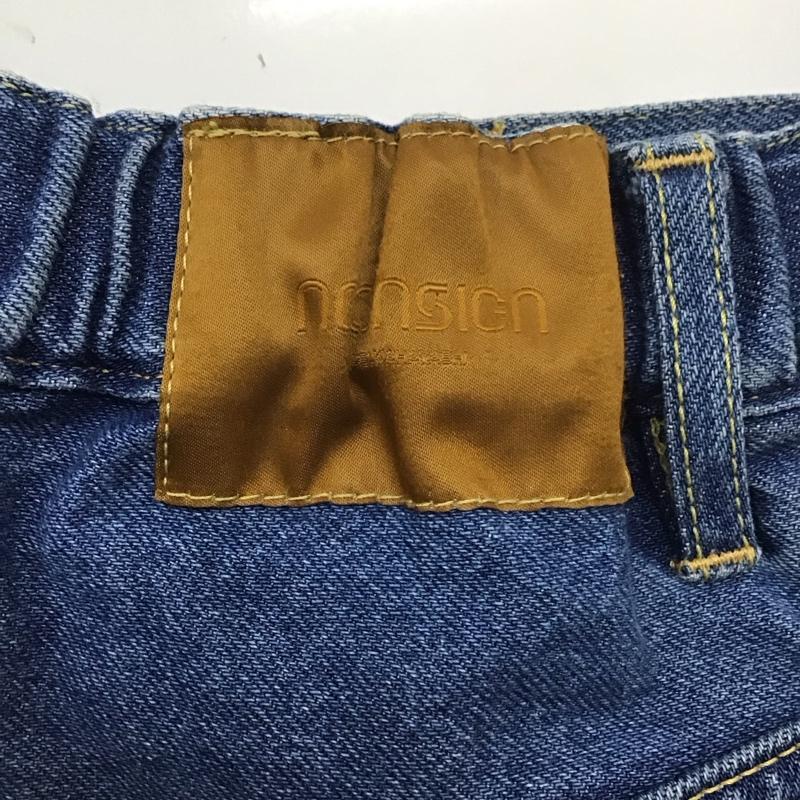 ネオンサイン NEON SIGN パンツ デニム、ジーンズ N0344OEX ワイドデニムスラックスパンツ デニムジーンズ カジュアルパンツ 42 無地 インディゴ / インディゴ /  メンズ USED 古着 中古 10110408