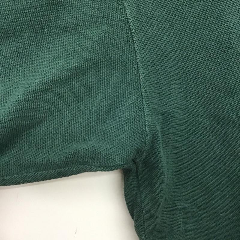 ナイキ NIKE ポロシャツ 半袖 L ロゴ、文字 緑 / グリーン /  メンズ USED 古着 中古 10138192
