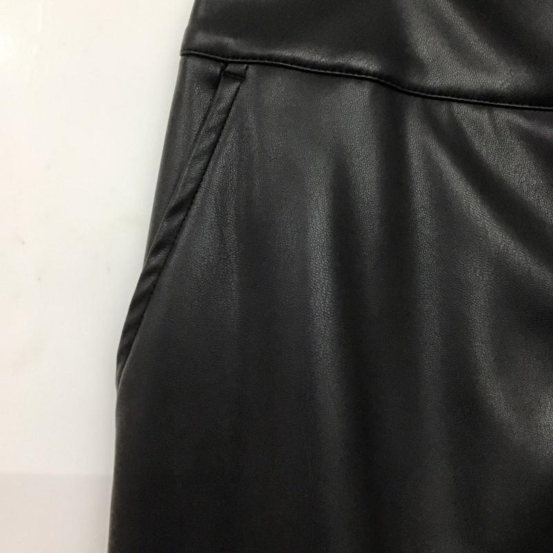 アズールバイマウジー AZUL BY MOUSSY スカート ロングスカート 250ISC31-304I-1 フェイクレザーZIPタイトスカート M 無地 黒 / ブラック /  レディース USED 古着 中古 10145000