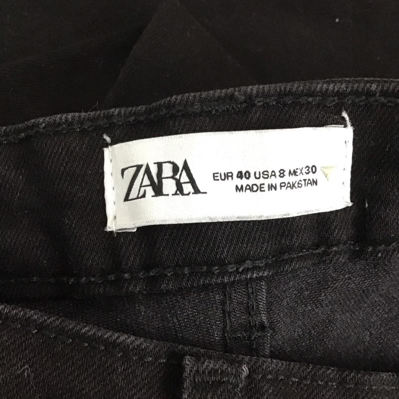 ザラ ZARA パンツ デニム、ジーンズ デニムパンツ スリムパンツ カジュアルパンツ ストレッチパンツ 40 無地 黒 / ブラック /  レディース USED 古着 中古 10128949