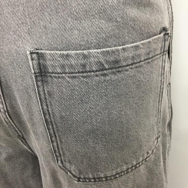 ザラ ZARA パンツ デニム、ジーンズ デニムパンツ ストレートパンツ ワイドパンツ カジュアルパンツ 36 無地 黒 / ブラック /  メンズ USED 古着 中古 10110080