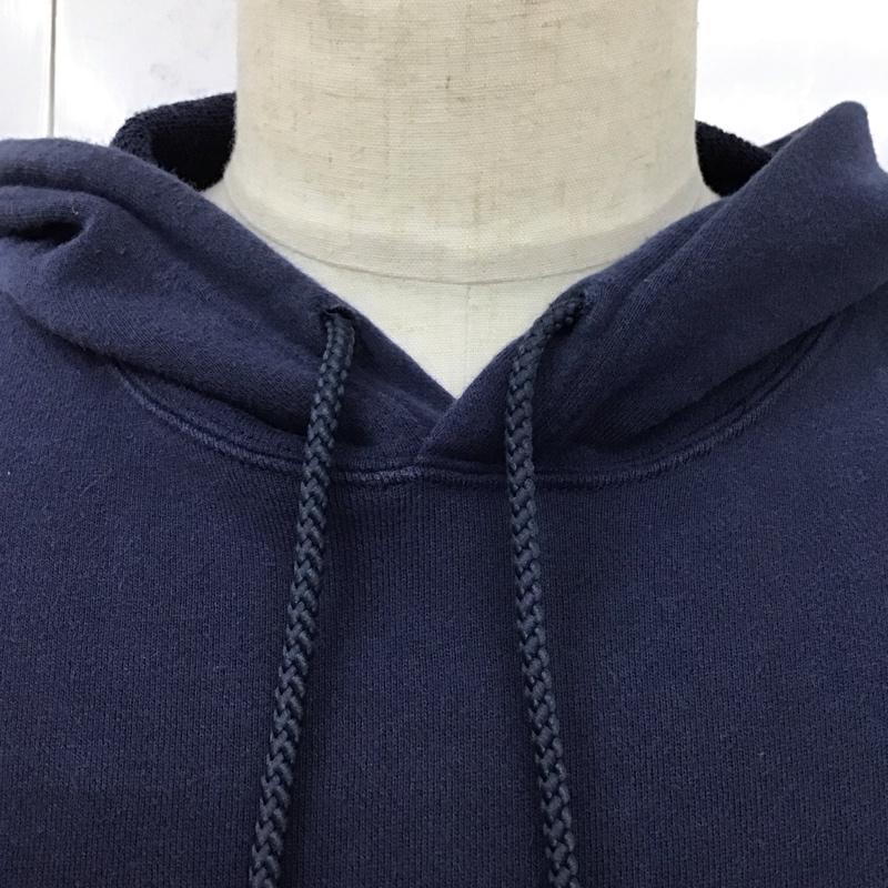 ナイキ NIKE パーカー 長袖 プルオーバー スウェット M ロゴ、文字 紺 / ネイビー /  メンズ USED 古着 中古 10119636