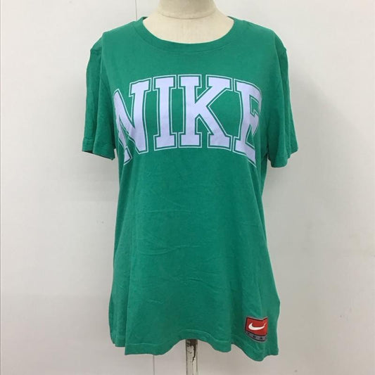 ナイキ NIKE Tシャツ 半袖 dr8988-370 NSWTEAMSSTシャツ 半袖カットソー プリントTシャツ クルーネックカットソー L ロゴ、文字 緑 / グリーン /  レディース USED 古着 中古 10116308