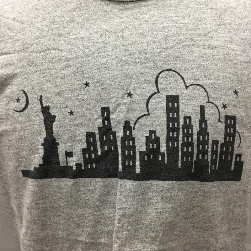 チャンピオン Champion Tシャツ 半袖 半袖カットソー プリントTシャツ クルーネックカットソー M プリント 灰 / グレー /  メンズ USED 古着 中古 10116019