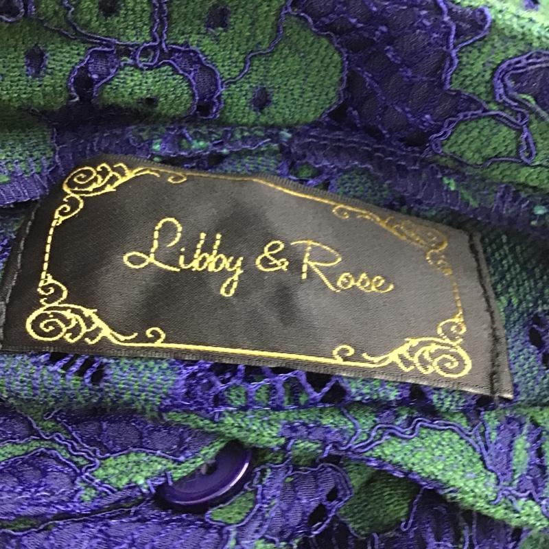 リビーアンドローズ Libby＆Rose ワンピース ロングスカート 無地 青 / ブルー / X 緑 / グリーン /  レディース USED 古着 中古 10105896
