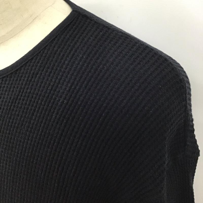 ハレ HARE カットソー 長袖 長袖カットソー クルーネックカットソー ロングスリーブカットソー プリントTシャツ M 無地 紺 / ネイビー /  メンズ USED 古着 中古 10119015