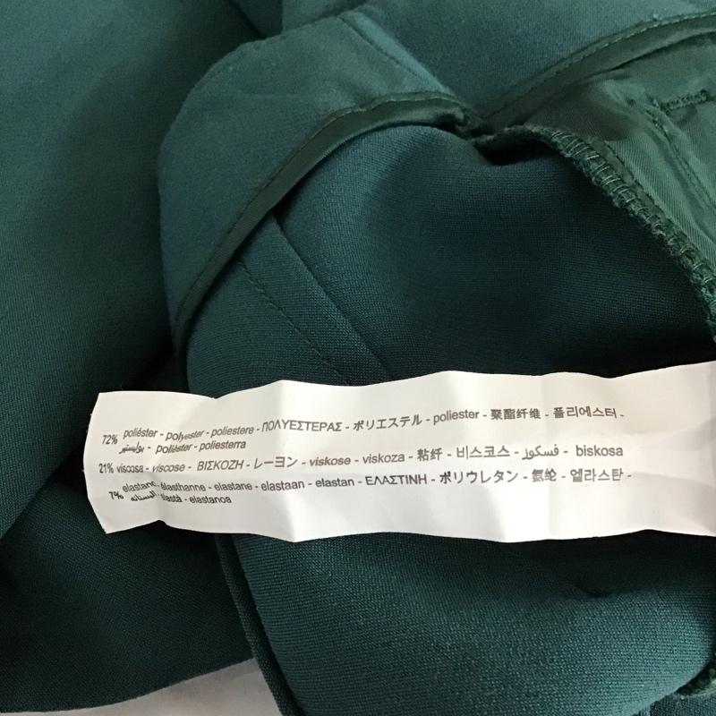 ザラ ZARA パンツ スラックス スラックス ワイドパンツ センタータックパンツ XS 無地 緑 / グリーン /  レディース USED 古着 中古 10118519
